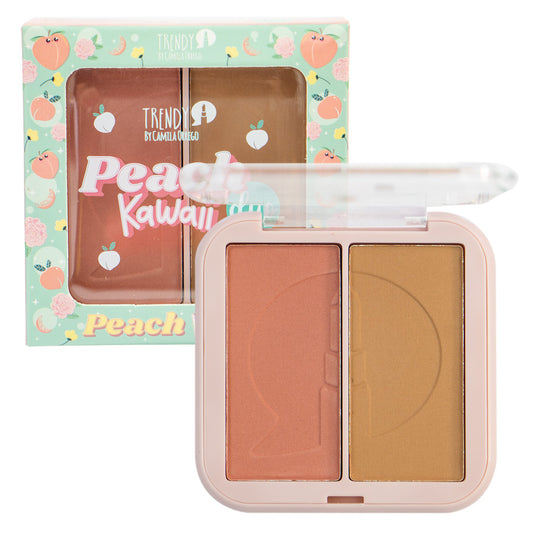 Rubor Y Contorno Peach Kawaii Duo Trendy PK43